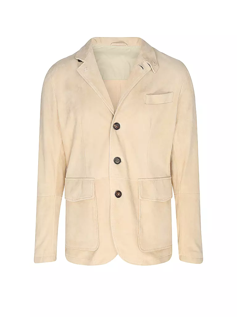 ELEVENTY | Blazer en cuir | beige