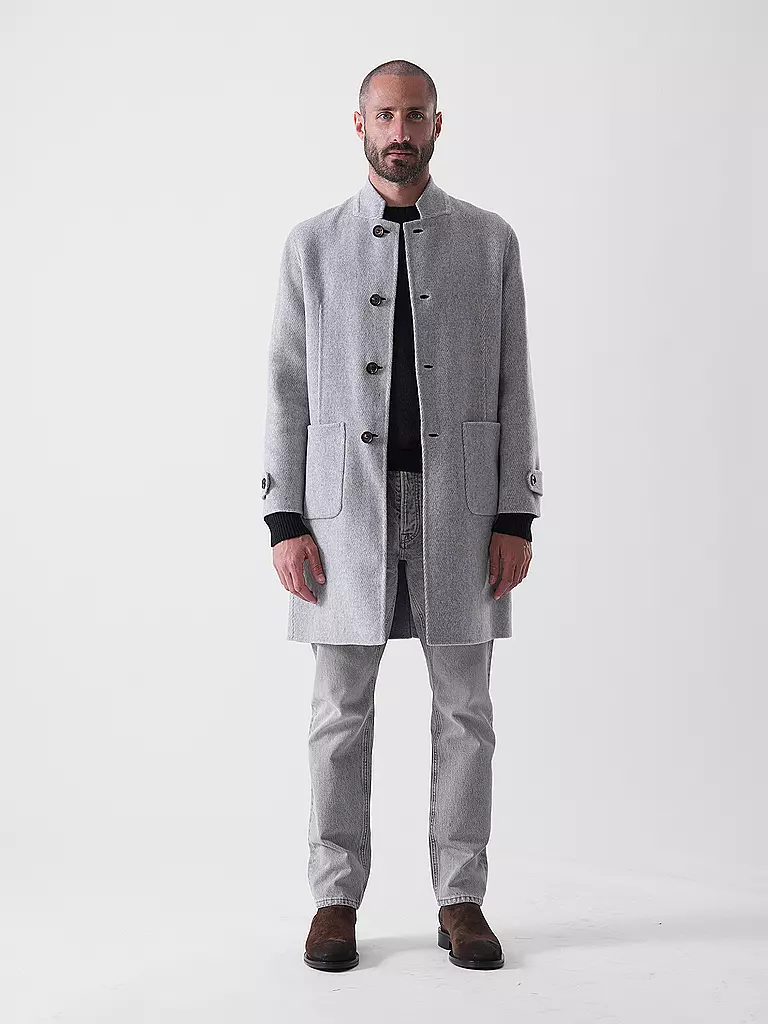 ELEVENTY | Manteau réversible en laine | hellgrau