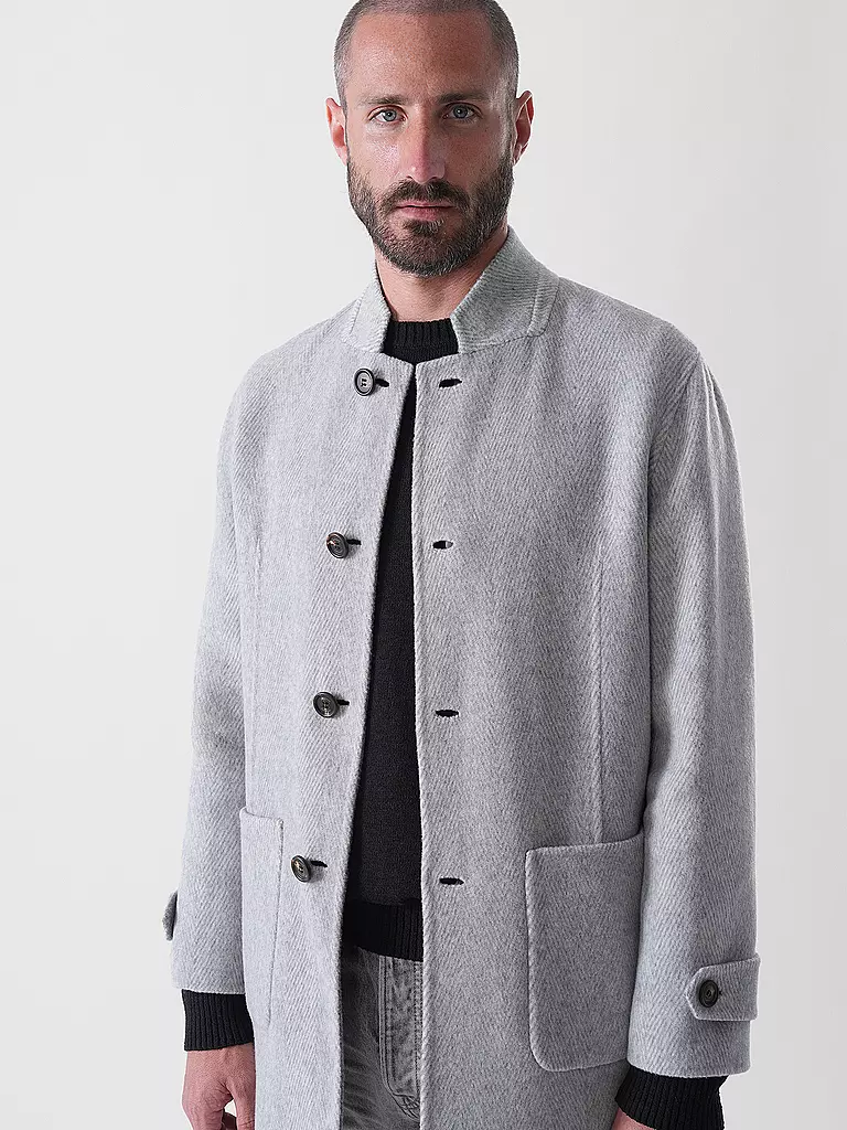 ELEVENTY | Manteau réversible en laine | hellgrau