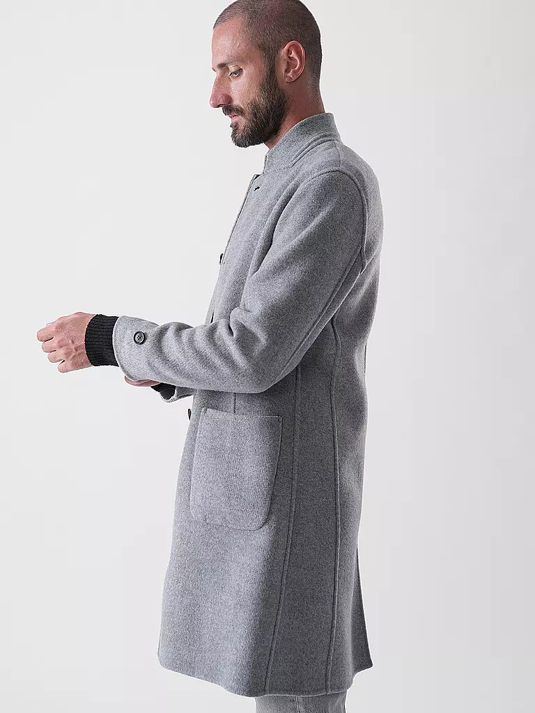 ELEVENTY | Manteau réversible en laine | hellgrau
