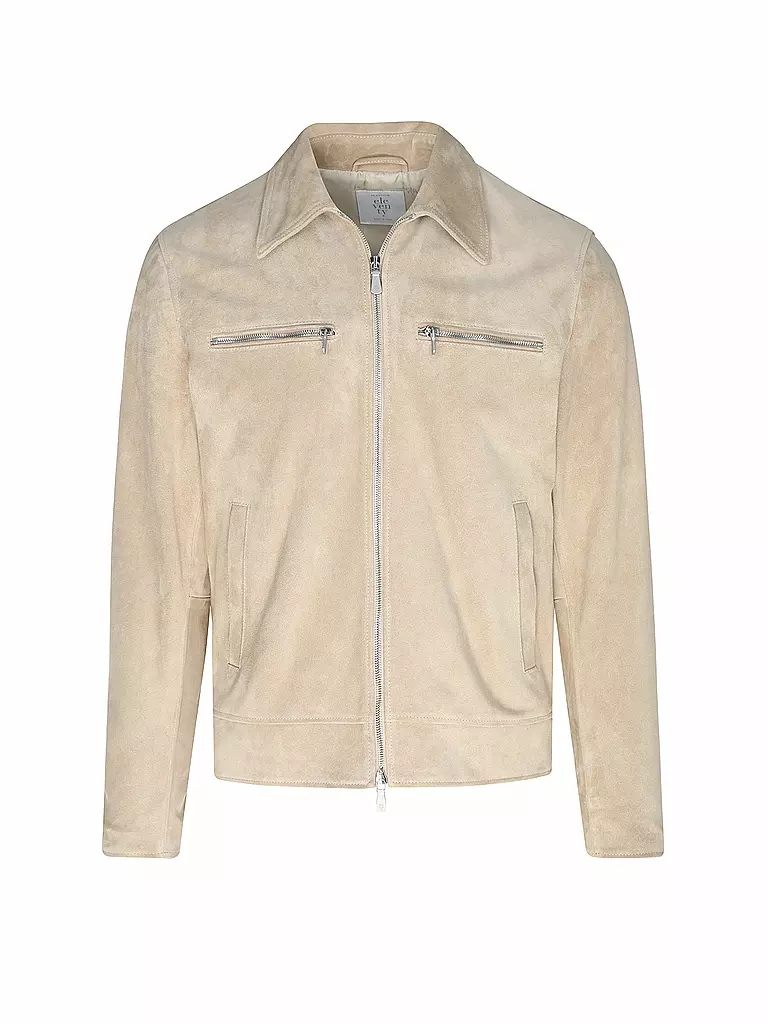 ELEVENTY | Veste en cuir | beige