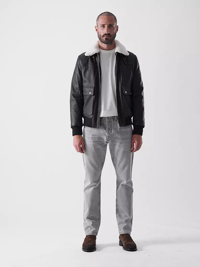 ELEVENTY | Veste en cuir | braun