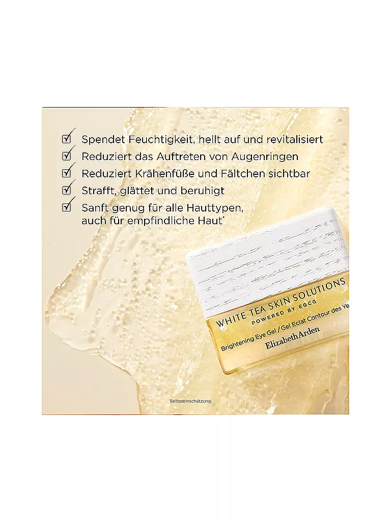 ELIZABETH ARDEN | White Tea Skin Solutions Gel Éclaircissant Yeux 15ml | 