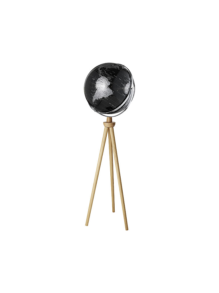 EMFORM+Globe+sur+pied+-+Spoutnik+43+cm+noir/argent+aucune+couleur