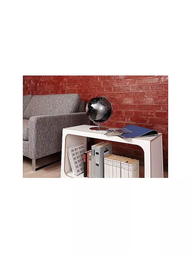 EMFORM | Globe de table - Planet 25 cm noir/argent | Aucune couleur