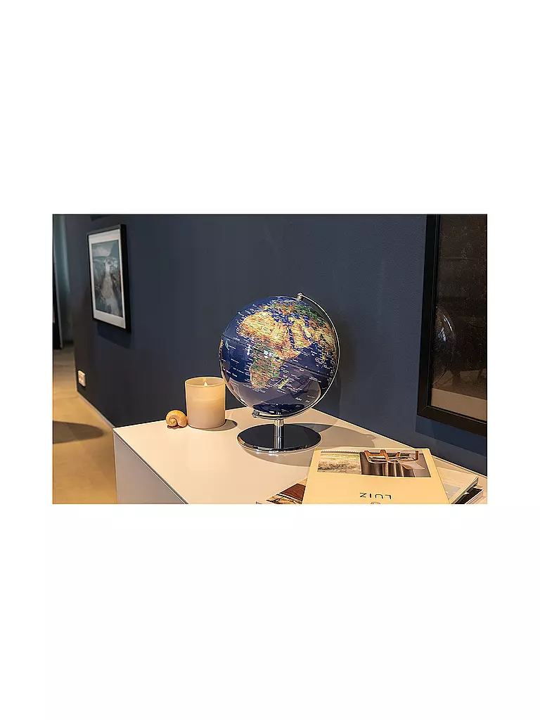 EMFORM | Globe de table - Planet Physical 2 bleu/vert | Aucune couleur