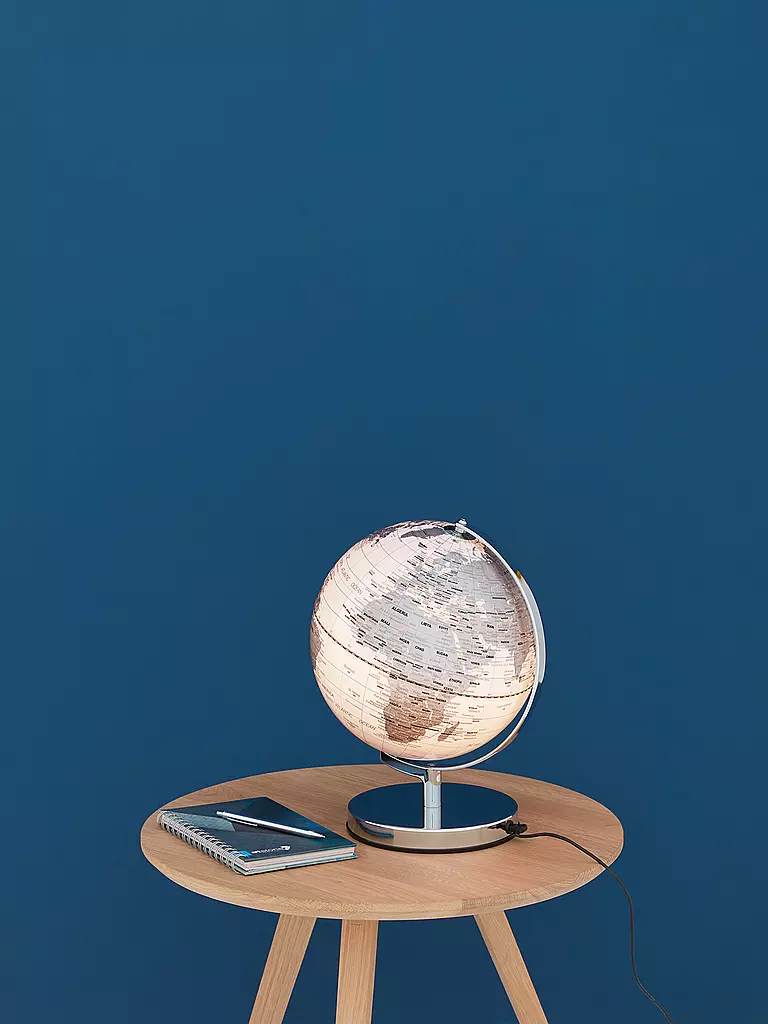 EMFORM | Globe lumineux Terra Light 25cm argent | Aucune couleur