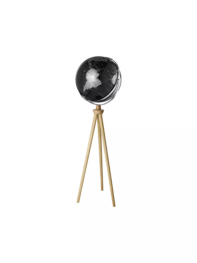 EMFORM | Globe sur pied - Spoutnik 43 cm noir/argent | Aucune couleur
