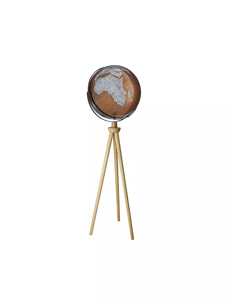 EMFORM | Globe sur pied - Sputnik 43 cm bronze/argent | Aucune couleur