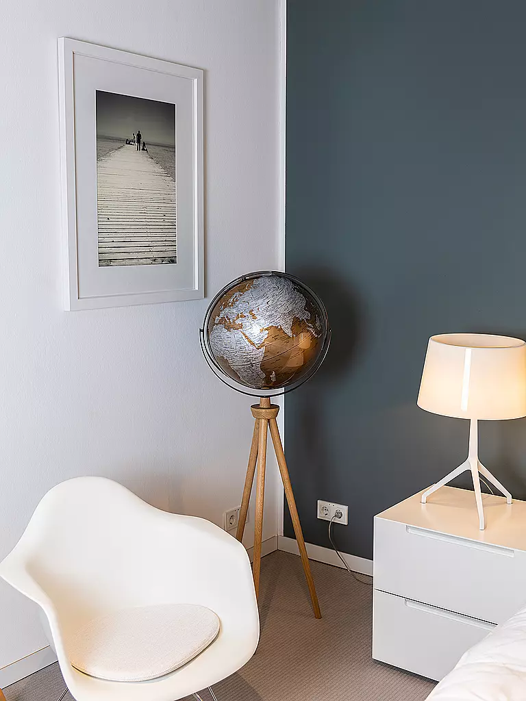 EMFORM | Globe sur pied - Sputnik 43 cm bronze/argent | Aucune couleur
