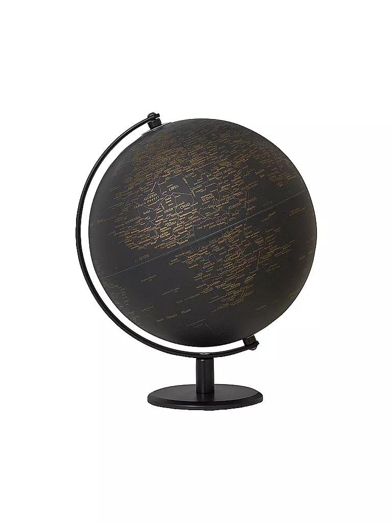 EMFORM | Globe terrestre - Planète 25 cm noir/or | Aucune couleur
