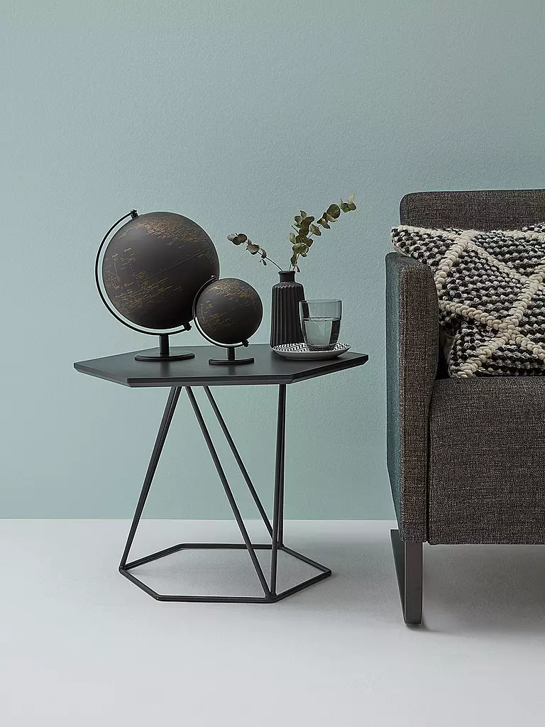 EMFORM | Globe terrestre - Planète 25 cm noir/or | Aucune couleur