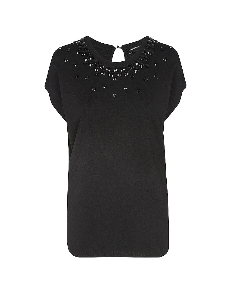 EMPORIO+ARMANI+T-shirt+en+maille+noir+|+M