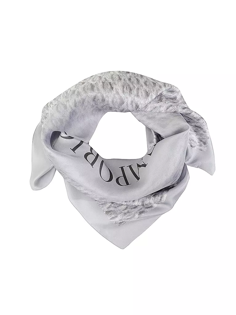 EMPORIO ARMANI | Foulard en soie | Gris clair