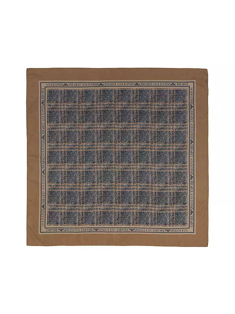 EMPORIO ARMANI | Foulard en soie | Marron