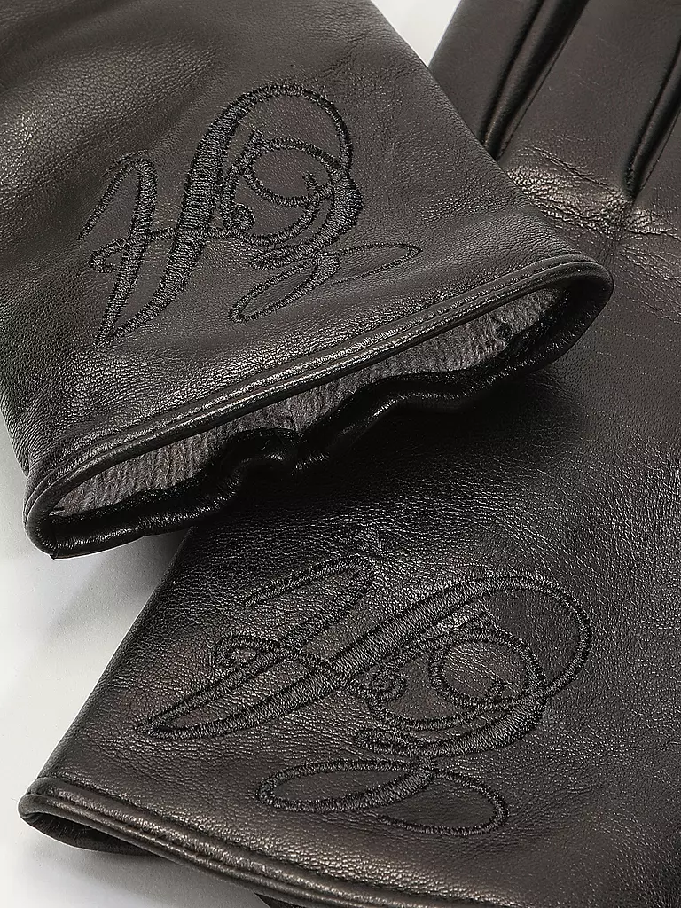 EMPORIO ARMANI | Gants en cuir | schwarz