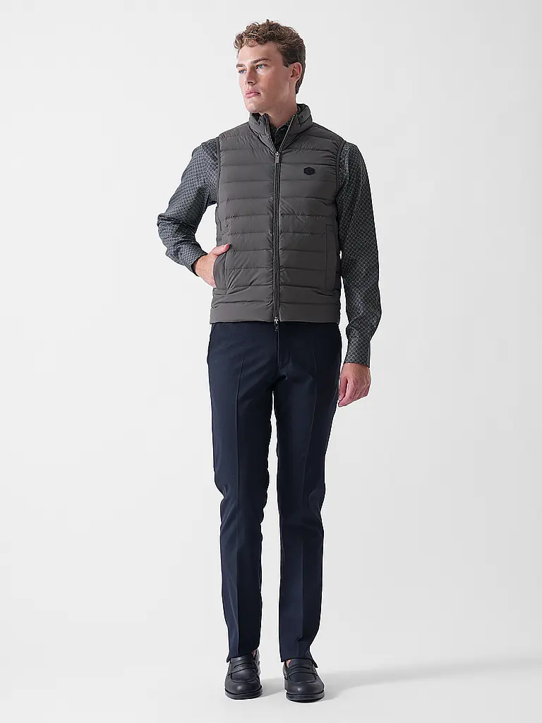 EMPORIO ARMANI | Gilet matelassé en duvet ESSENTIAL | Gris