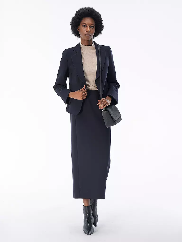 EMPORIO ARMANI | Jupe midi | Bleu foncé
