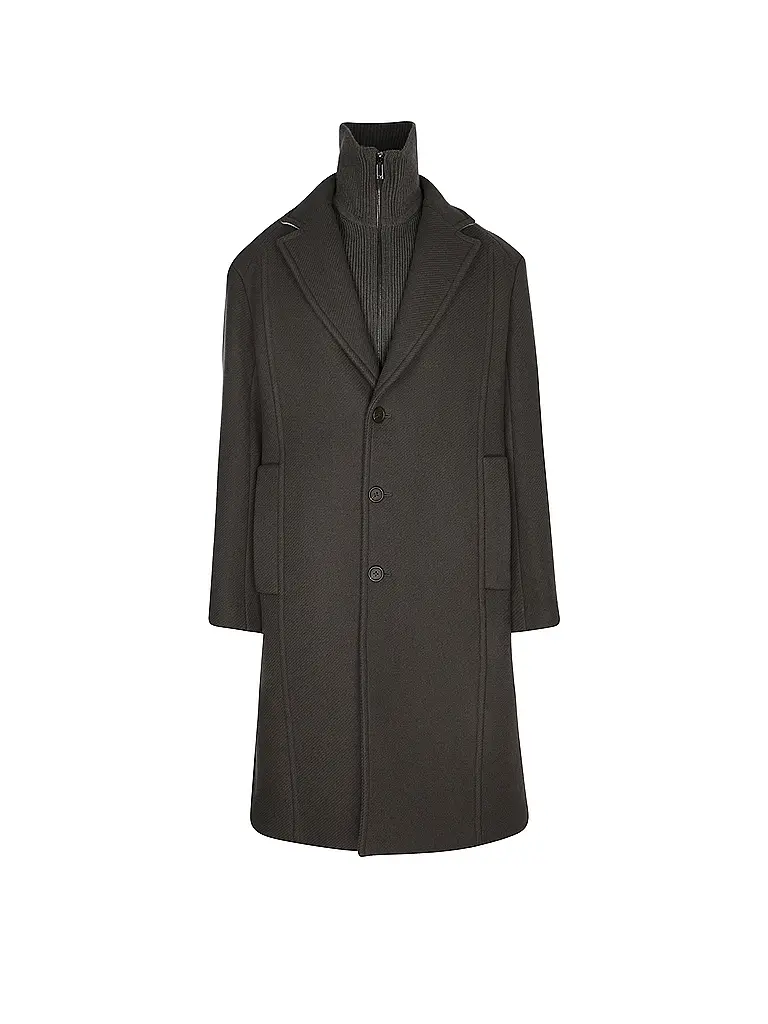 EMPORIO ARMANI | Manteau en laine | Gris