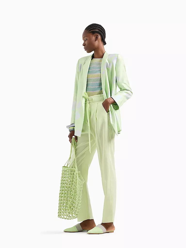 EMPORIO ARMANI | Pantalon Jambe Large | Vert