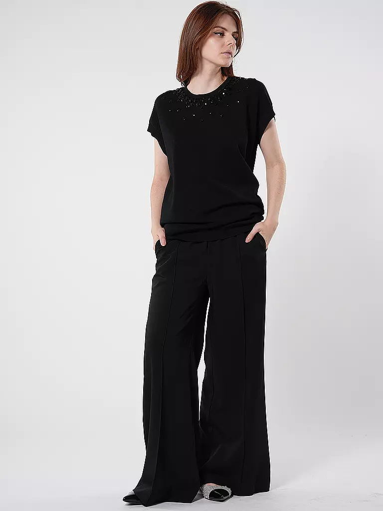 EMPORIO ARMANI | T-shirt en maille | schwarz