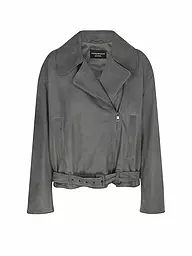 EMPORIO ARMANI | Veste en cuir | Gris