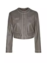 EMPORIO ARMANI | Veste en cuir | Marron