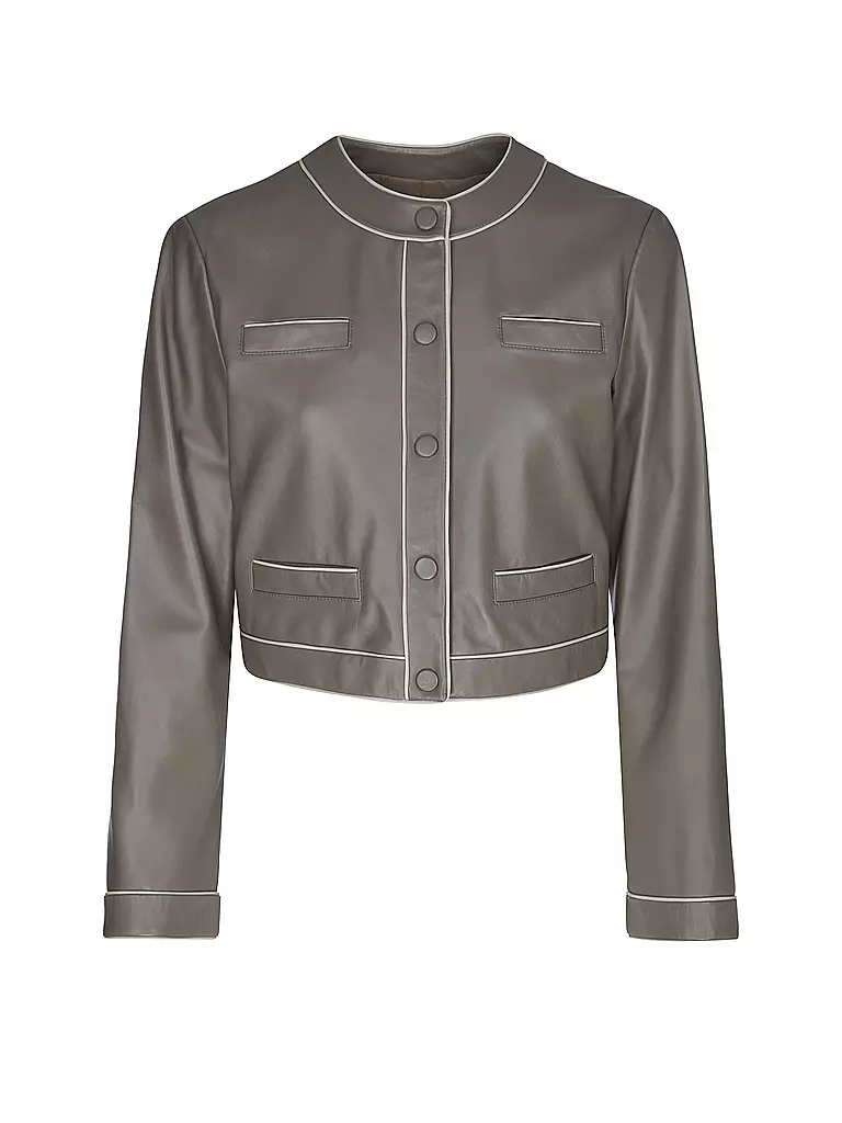 EMPORIO ARMANI | Veste en cuir | Marron