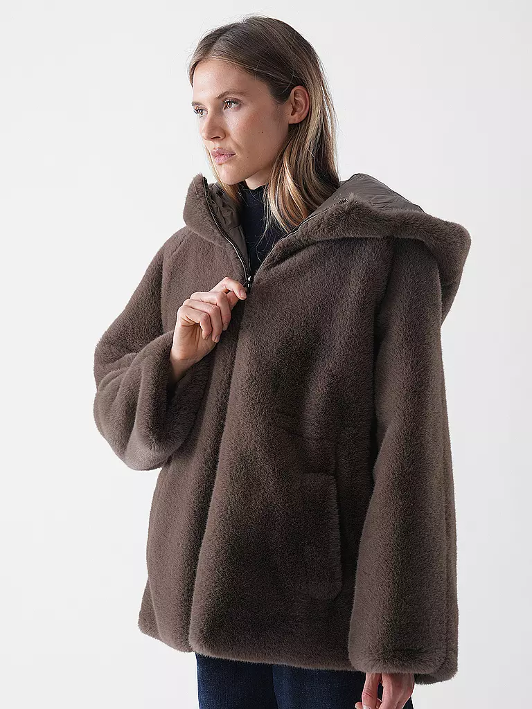 EMPORIO ARMANI | Veste réversible aspect fourrure | braun