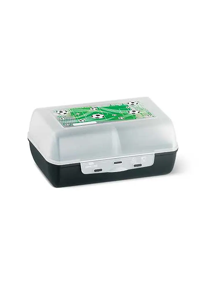 EMSA | Coffret cadeau 2 pièces. Boîte à lunch et gourde SOCCER Noir | 
