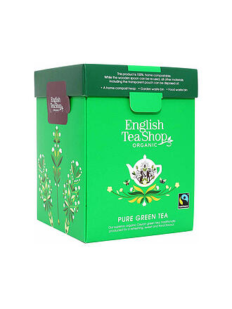 ENGLISH TEA SHOP | Thé vert, BIO Fairtrade, Thé en vrac, Boîte de 80g