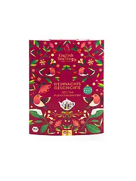 ENGLISH TEA SHOP | Calendrier de l'Avent de thé 24 sachets Noël | Rouge foncé