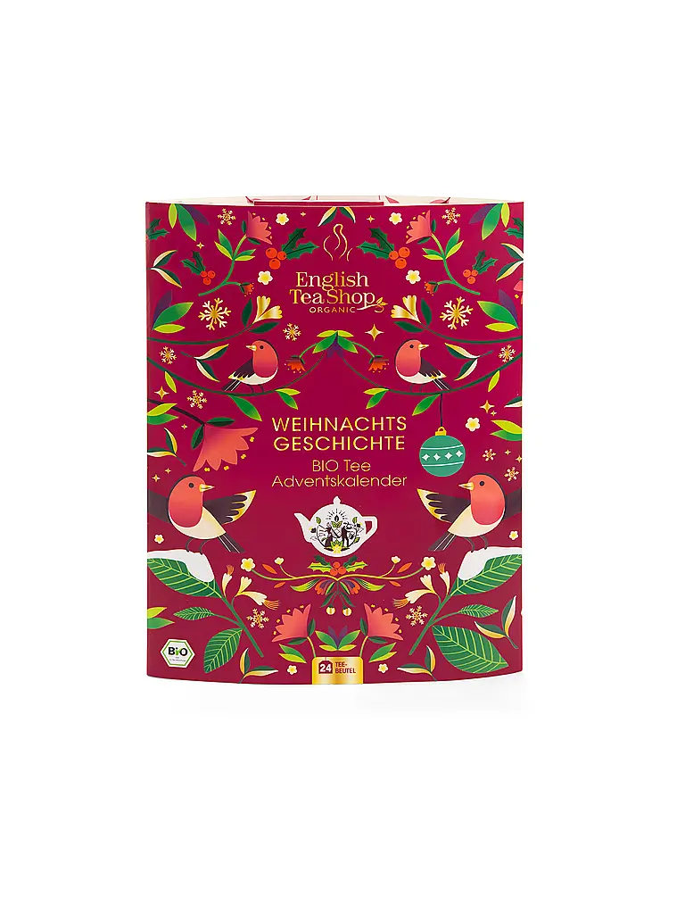 ENGLISH TEA SHOP | Calendrier de l'Avent de thé 24 sachets Noël | dunkelrot