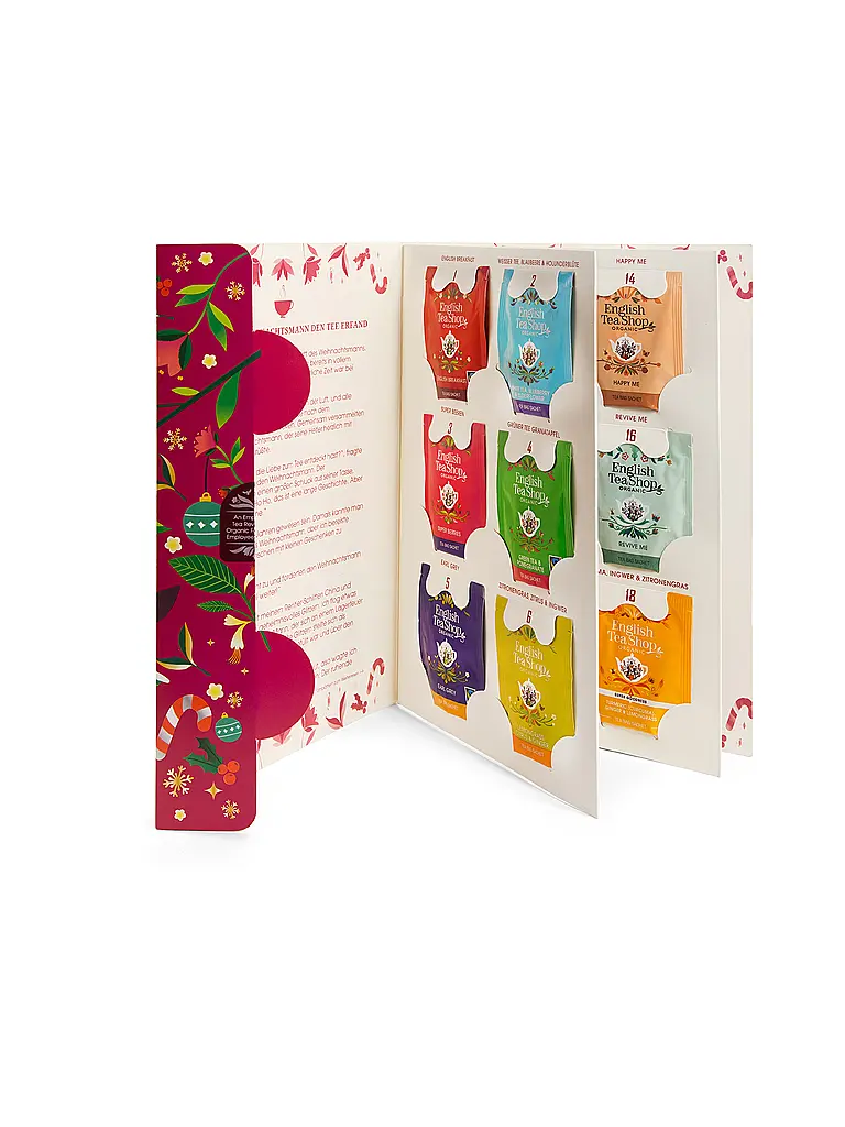 ENGLISH TEA SHOP | Calendrier de l'Avent de thé 24 sachets Noël | 