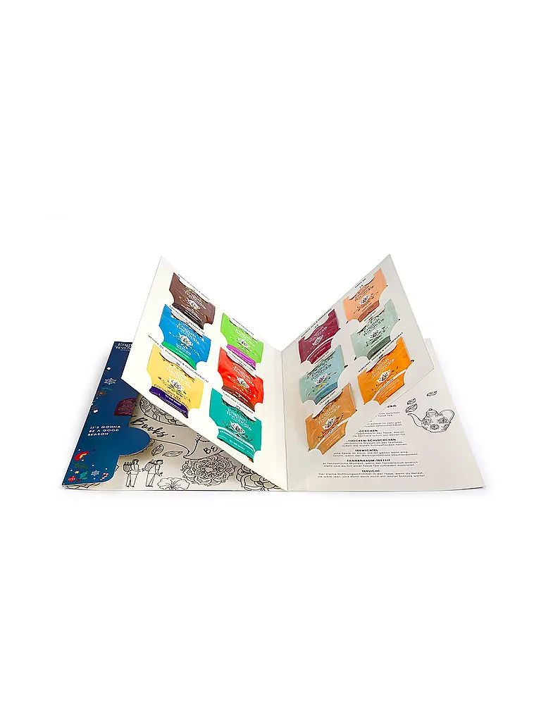 ENGLISH TEA SHOP | Calendrier de l'Avent de thés 24 sachets Feel Good Vert foncé | 
