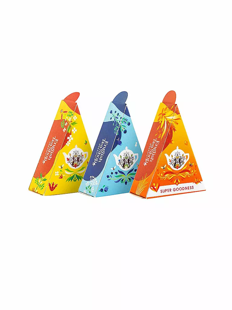 ENGLISH TEA SHOP | Coffret Cadeau Collection de Thés Bien-Être 12 Sachets Pyramidaux | bunt