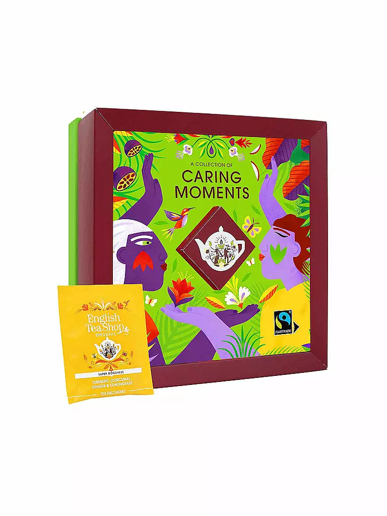 ENGLISH TEA SHOP | Coffret de thé 32 sachets CARING MOMENTS Bio | Multicolore