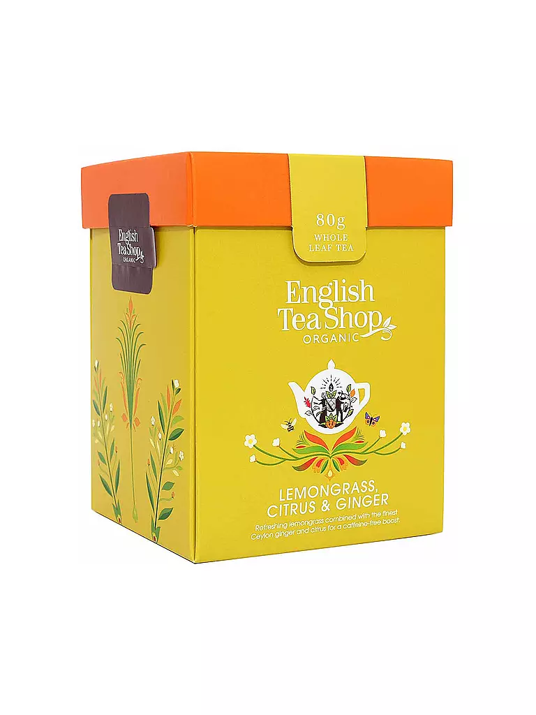 ENGLISH TEA SHOP | Mélange de thé bio citronnelle, gingembre et agrumes 80g | Multicolore