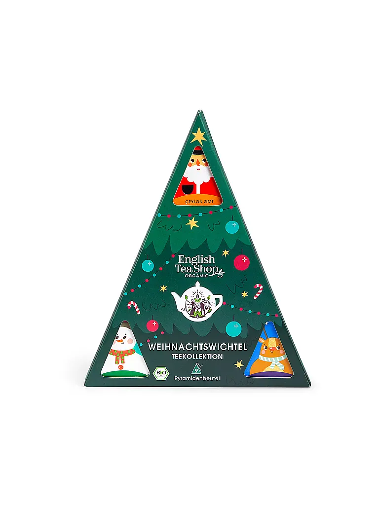 ENGLISH TEA SHOP | Thé d'hiver 9 sachets Lutin de Noël Vert foncé | Vert foncé