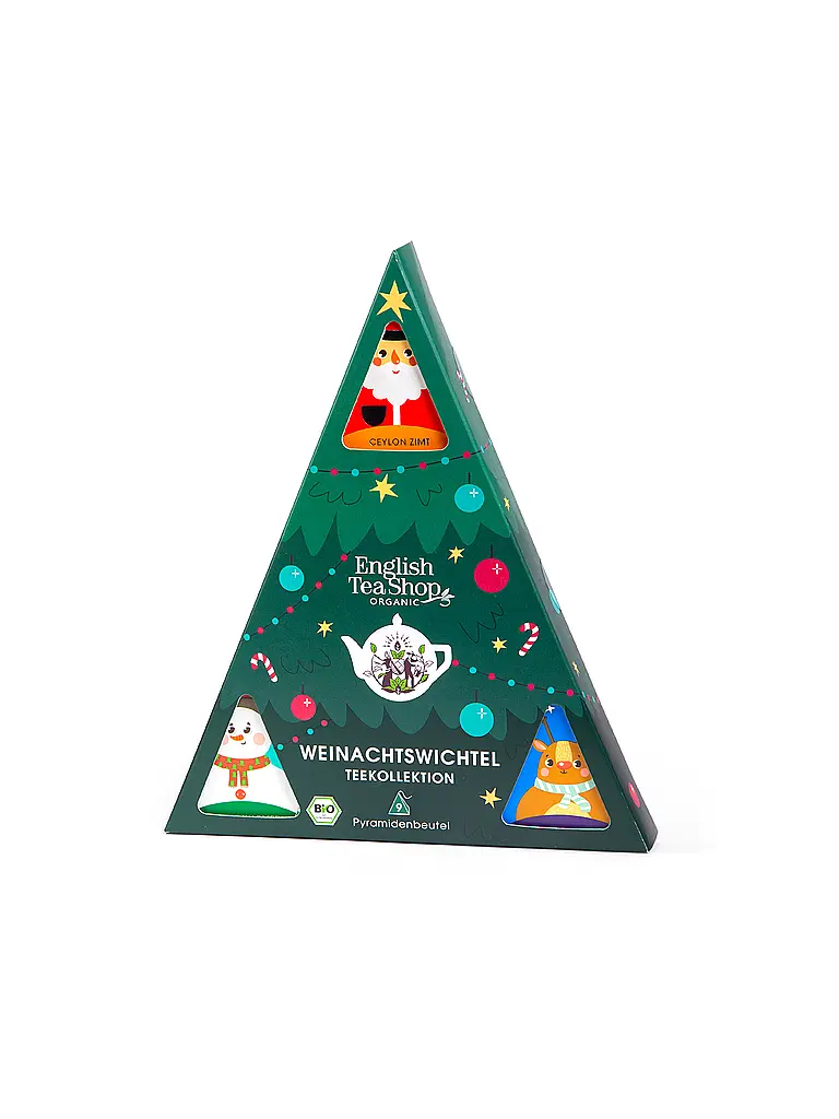 ENGLISH TEA SHOP | Thé d'hiver 9 sachets Lutin de Noël Vert foncé | Vert foncé