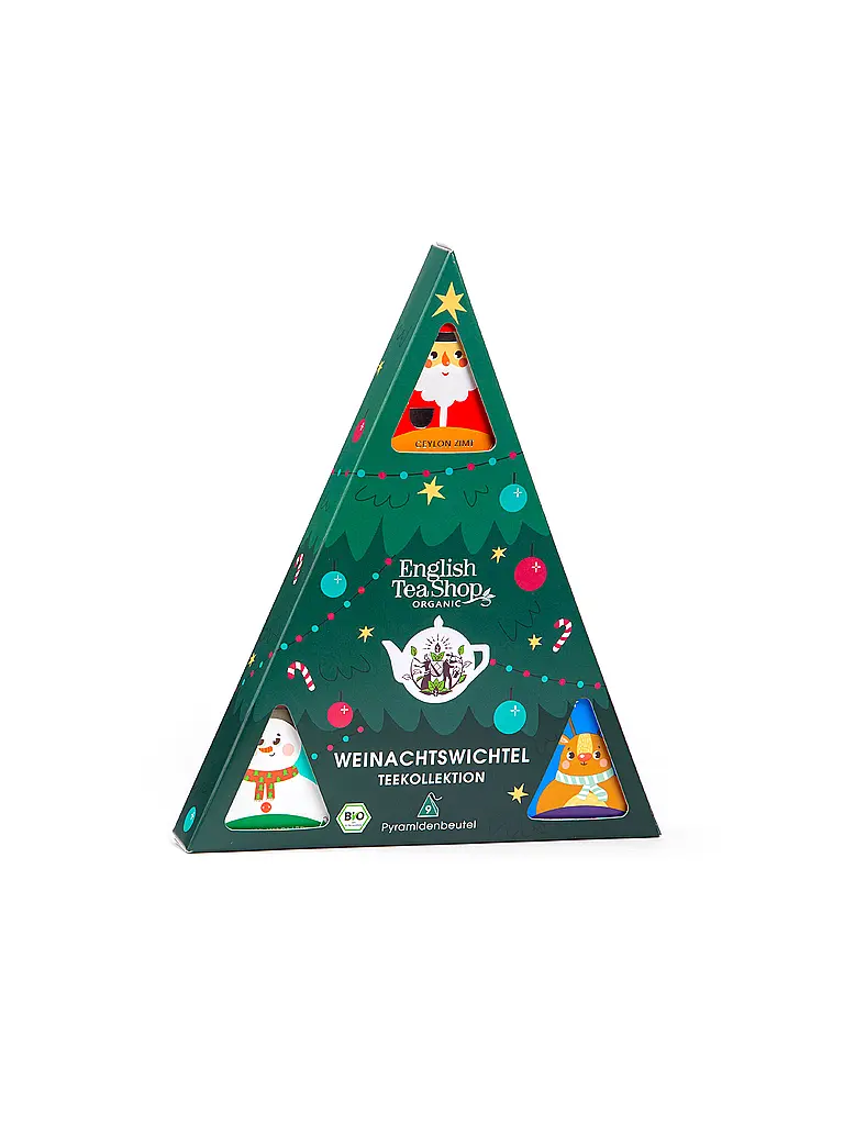 ENGLISH TEA SHOP | Thé d'hiver 9 sachets Lutin de Noël Vert foncé | 