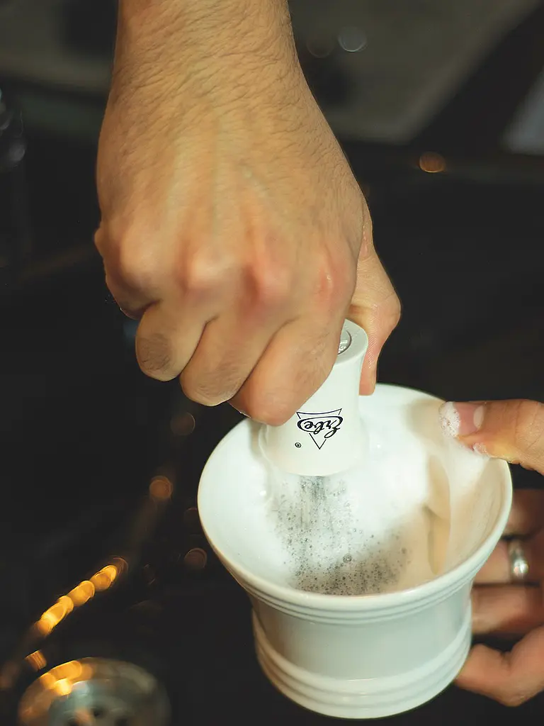 ERBE | Bol à savon à raser en céramique, blanc | 