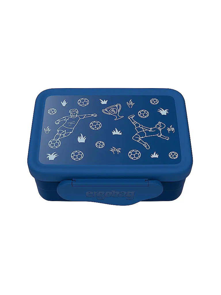 ERGOBAG | Boîte à déjeuner en acier inoxydable Football | Bleu foncé