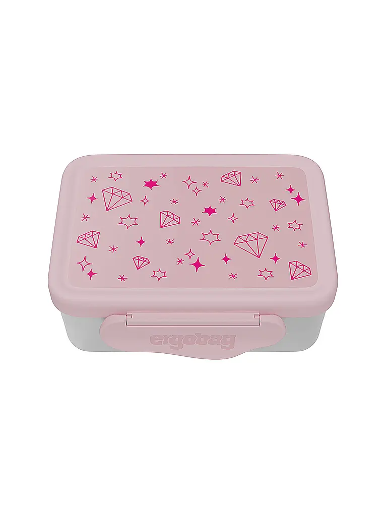ERGOBAG | Boîte à lunch en acier inoxydable à paillettes | Blanc