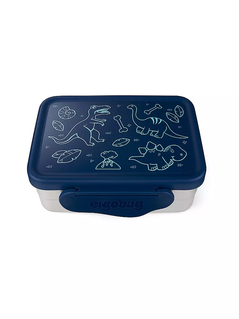 ERGOBAG | Boîte à lunch en acier inoxydable bleue | Bleu foncé