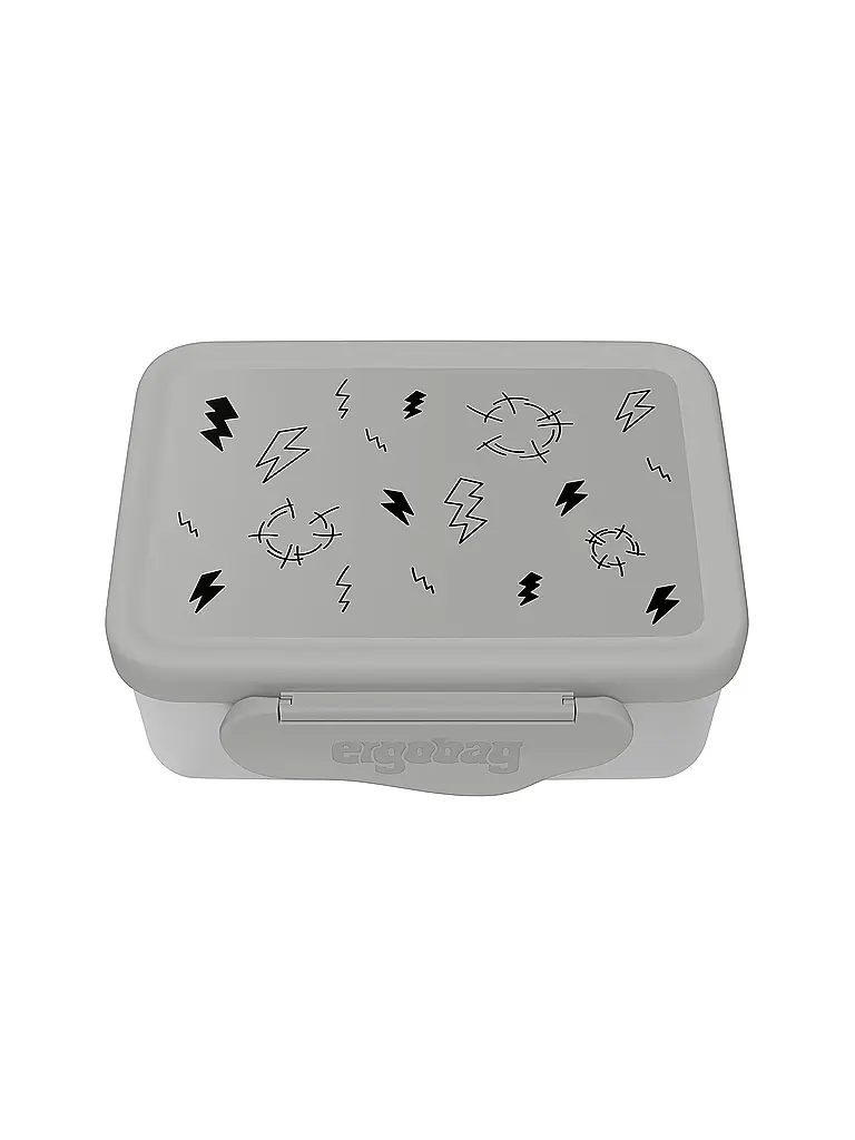 ERGOBAG | Boîte à lunch en acier inoxydable Gewitter | Gris clair