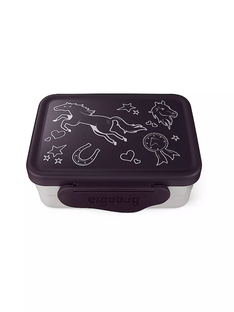 ERGOBAG | Boîte à lunch en acier inoxydable violette | Baie