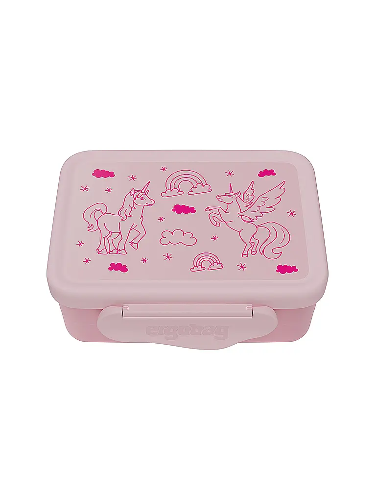 ERGOBAG | Edelstahl Brotdose Einhorn | Rose