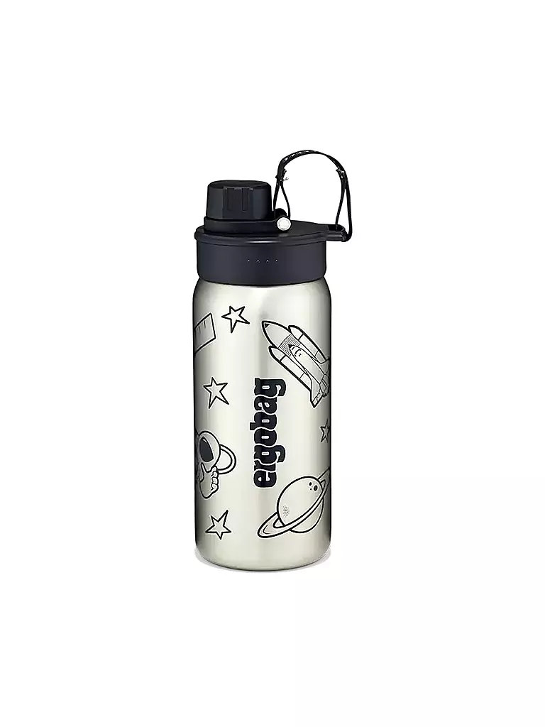 ERGOBAG | Edelstahl Trinkflasche 0,5L Black | Noir