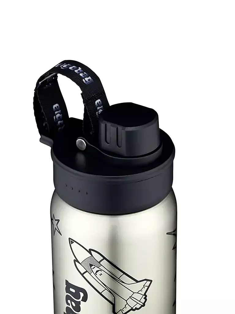 ERGOBAG | Edelstahl Trinkflasche 0,5L Black | Noir